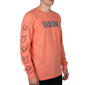 Dutch Bros 1992 Long Sleeve Tee, Peach / Coral L - Retro, Unisex, Shirt, Merch